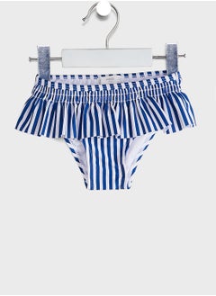 MANGO Infant Striped Ruffle Bikini Bottom  - Image 1