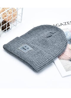 Daytoyz Knitted Hat Women's Winter Hat Caps Beanie Hats Embroidered Knitted Hat with Sad Expression Warm Wool Hat for Men and Women Knitted Hat in Hip-Hop Style  - Image 5