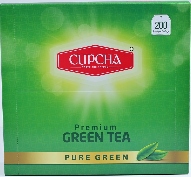 Cupcha Premium Green Tea 200 Tea Bags ENV