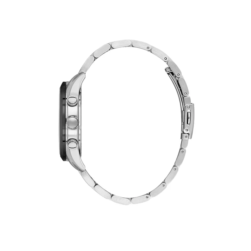 DANIEL KLEIN Men's Stainless Steel Silver and Black Alloy Case Analog Green Round Sunray Dial Japanese Quartz Exclusive 50 Meters Water Resistant