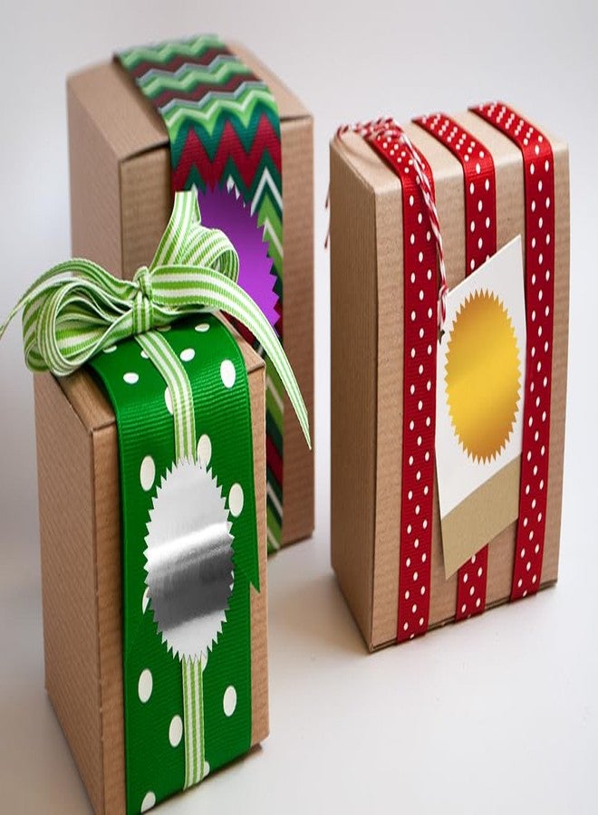 Yellow Nuts ملصقات فينيل ذهبية مستديرة على شكل مكسرات صفراء لتغليف أكياس هدايا أعياد الميلاد والذكرى السنوية - 60 قطعة - Image 2