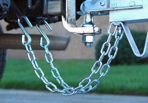 CE Smith - Class II Rating Safety Chain Set - S-Hook Chains for Boat Towing Safety - 2000-lb Capacity - Image 2