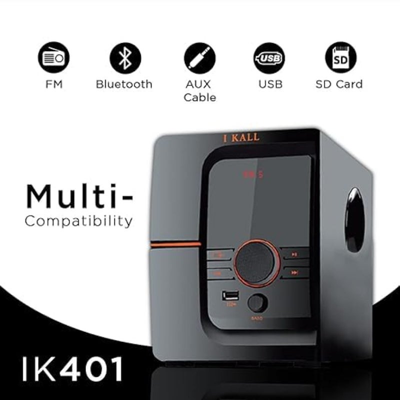 IKALL_IK401 مسرح منزلي بلوتوث IK401 أسود، 4.1 (متجدد) - Image 5