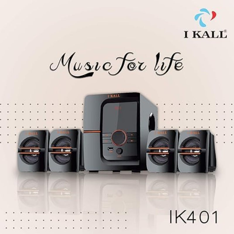 IKALL_IK401 مسرح منزلي بلوتوث IK401 أسود، 4.1 (متجدد) - Image 4