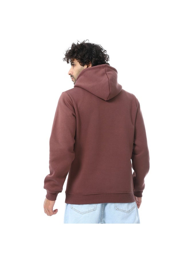 كوب سويت شيرت رجالي بغطاء رأس سادة بأكمام طويلة - Image 2