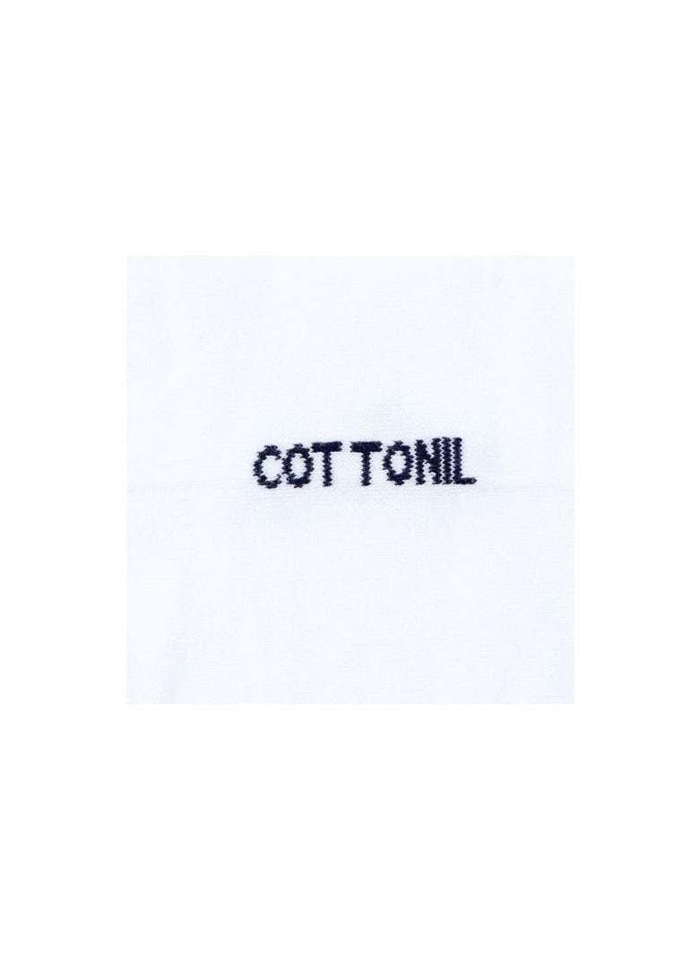 COTTONIL Cottonil Bundle Of Six Half Towel Ankle Socks - White  - Image 3