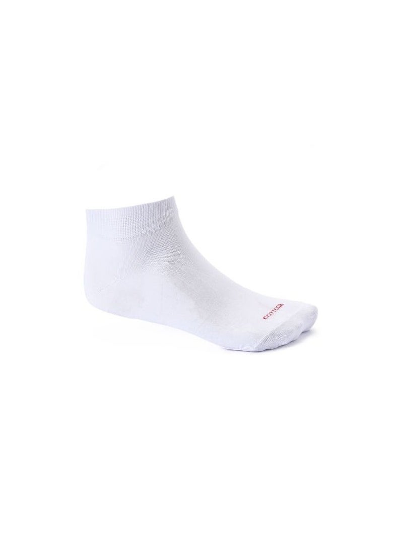 COTTONIL Cottonil Bundle Of Six Half Towel Ankle Socks - White  - Image 2