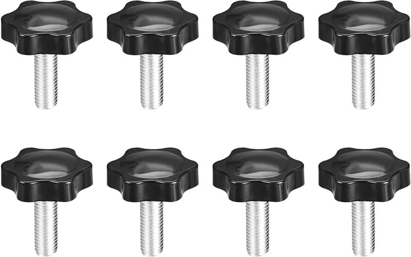 NACX M10 x 25mm Thread Clamping Knob, Thumb Screw, Star Hand Knob Tightening Screw Knob for Machinery, 8Pcs - Image 1