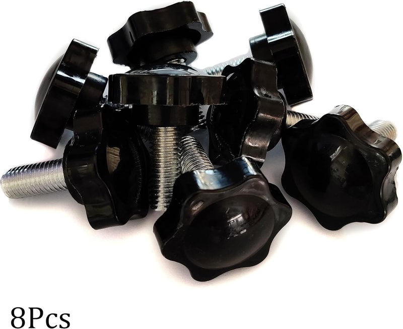NACX M10 x 25mm Thread Clamping Knob, Thumb Screw, Star Hand Knob Tightening Screw Knob for Machinery, 8Pcs - Image 4