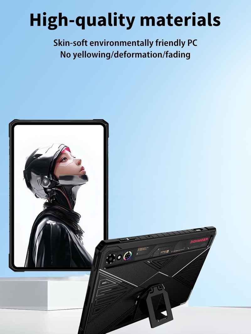 NOUKAJU Case for REDMAGIC Astra Gaming Tablet 9.06inch, Tablet Protective Case,Drop-Resistant,Anti-Scratch,Folding Stand,Protective Cover for REDMAGIC Tablet 3 Pro(Black) - Image 2