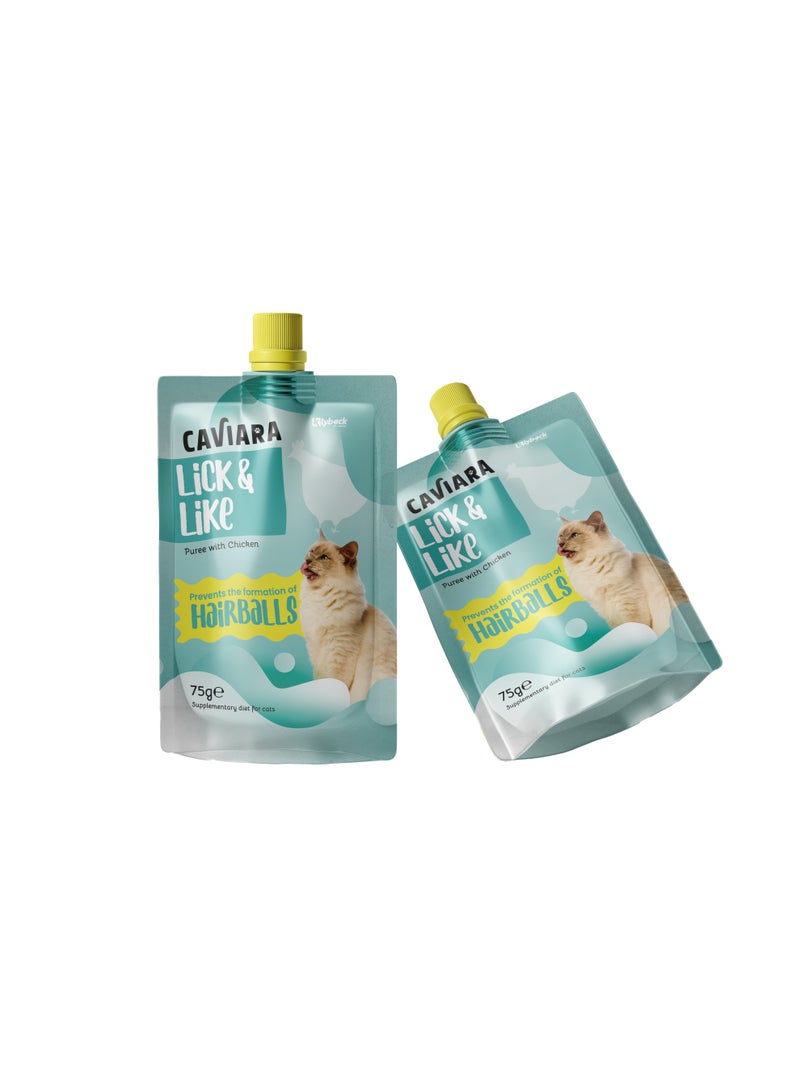 Caviara Puree with Chicken Hairball Control 75 gr