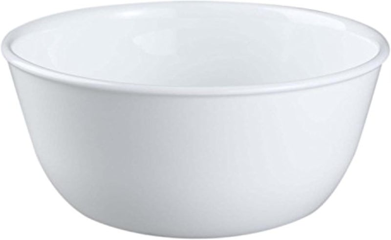 Corelle كوريل 3138 وعاء نودلز زجاجي فيتريل 28 أونصة لون أبيض شتوي عبوة من 3 - Image 1