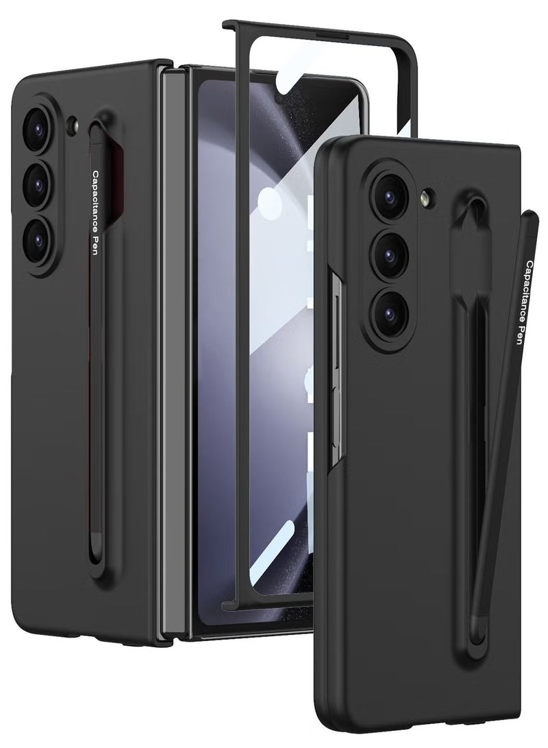 ACLIX Slim Polycarbonate Case Designed for Samsung Galaxy Z Fold 5 Ultra-Thin & Hard All in 1 [S Pen Holder & S Pen and Screen Protector] S Pen included - Image 1