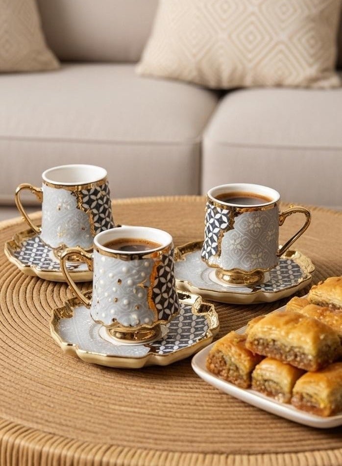 MARS Q Turkish coffee cup set with saucers - Image 4