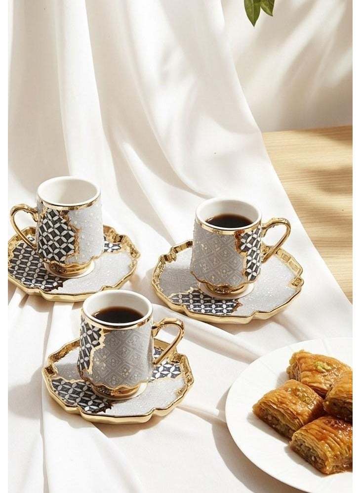MARS Q Turkish coffee cup set with saucers - Image 5