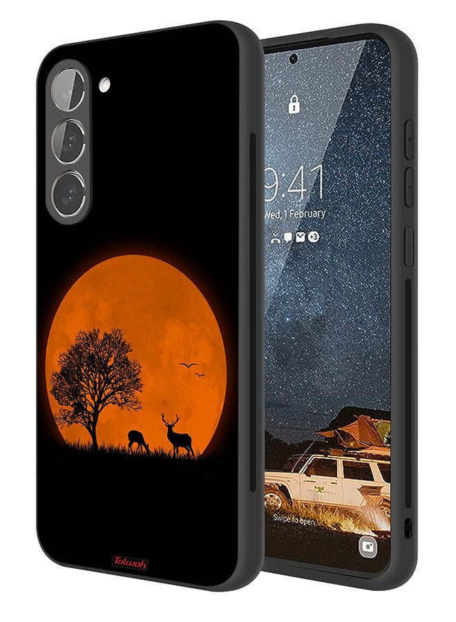 Tolwak Samsung Galaxy S23 5G Protective Case Cover Evening Moon Art - Image 1