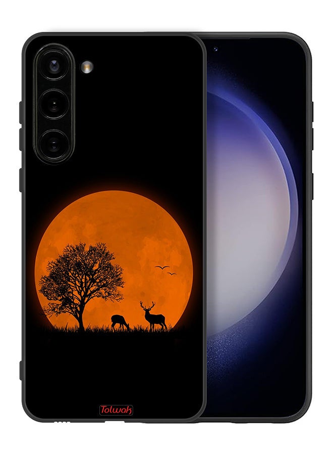 Tolwak Samsung Galaxy S23 5G Protective Case Cover Evening Moon Art - Image 2