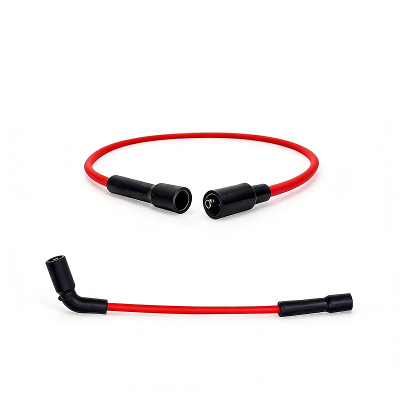 XTPTFABS Red 8mm Spark Plug Wire Set Compatible with HarleyDavidson Sportster XL 883 1200 2007 2008 2009 2010 2011 2012 2013 2014 2015 2016 2017 - Image 2