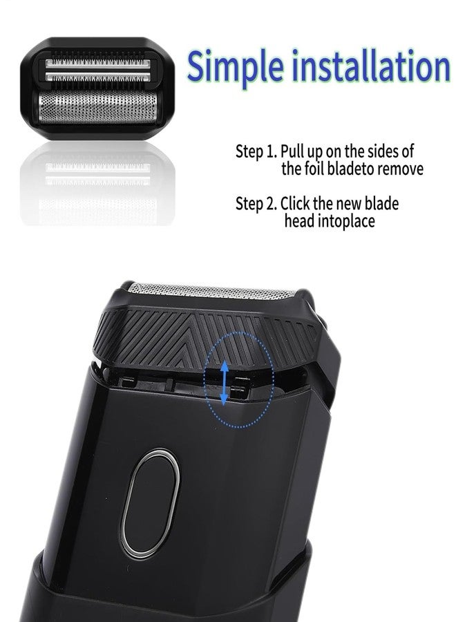 colorski شفرة فويل بديلة متوافقة مع مانسكيبيد ذا هانديمان، شفرات فويل لمشذب شعر الوجه المحمول للرجال (عبوة 2) - Image 2