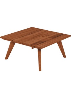 Since 1911, Made In Brazil - Square Toscana Wood Coffee Table in Muiracatiara Wood with Eco Clear Finish