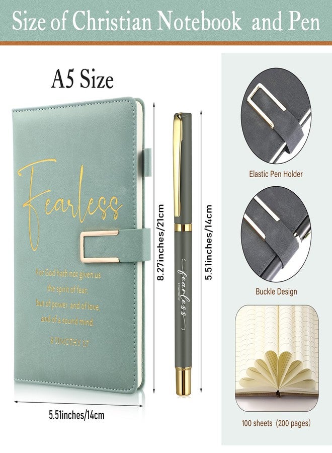 FillTouch Motivational Christian Easter Gifts for Women Men 15 oz Bible Verse Ceramic Coffee Mug A5 Journal Pen Religious Gift Set for Church Teacher Mom Dad Father Day(6 Set,Light Color,Classic) - Image 3