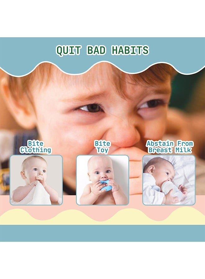 SOUTH MOON Nail Bitter Water -100% Natural and Kids Safe Bitter Taste, No Bite Nail Polish for Stop Thumb Sucking, ​Day Night Care 10ml  - Image 4
