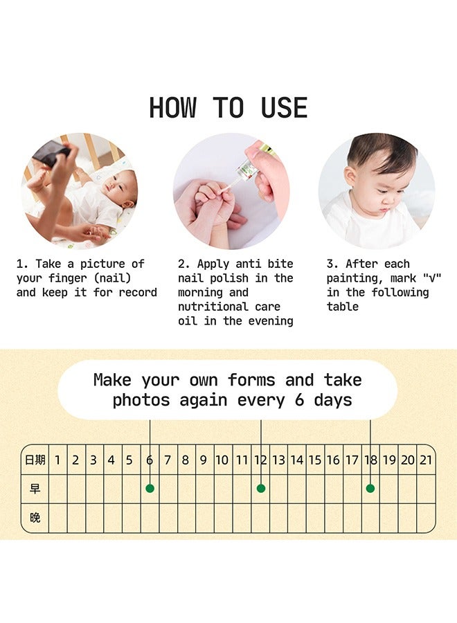 SOUTH MOON Nail Bitter Water -100% Natural and Kids Safe Bitter Taste, No Bite Nail Polish for Stop Thumb Sucking, ​Day Night Care 10ml  - Image 3