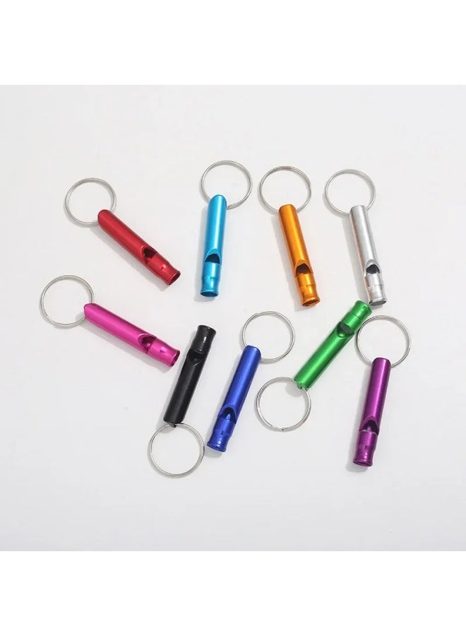 Generic Small Aluminum Alloy Whistle Survival Whistle Fire Prevention Whistle Training Whistle Batches Whistles Small Size Aluminum Allo-Color:Random Color Selection Remarks  - Image 1