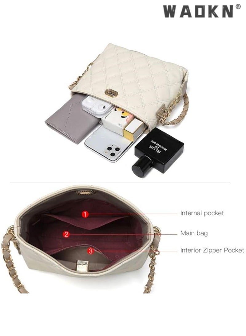 WAOKN Chic & Lightweight Women's Crossbody Bags, Stylish Leather Purses, Elegant Shoulder Handbags Perfect for Everyday Use and Special Occasions - Image 2