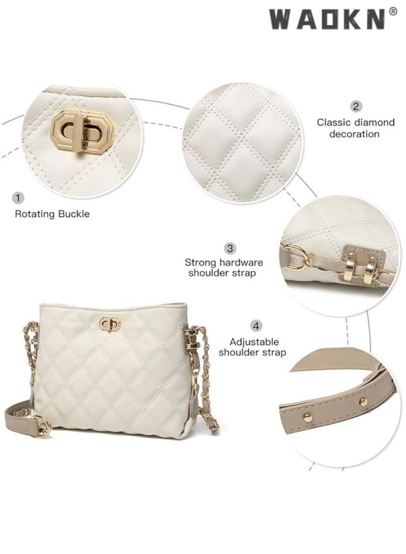 WAOKN Chic & Lightweight Women's Crossbody Bags, Stylish Leather Purses, Elegant Shoulder Handbags Perfect for Everyday Use and Special Occasions - Image 3