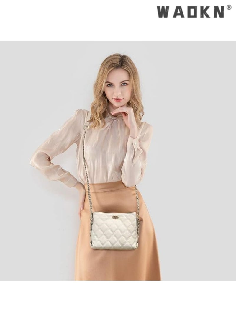 WAOKN Chic & Lightweight Women's Crossbody Bags, Stylish Leather Purses, Elegant Shoulder Handbags Perfect for Everyday Use and Special Occasions - Image 5