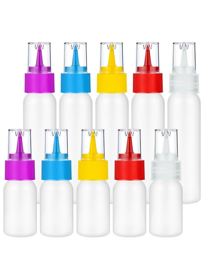 suoundey 10pcs Squeeze Writer Bottles 30ml/60ml Plastic Icing Bottles Small Easy Squeeze Bottle 1 And 2 Ounce For Cakes Cookie Decorating, Food Coloring, Food DIY & Ice Cream Decoration - Image 1