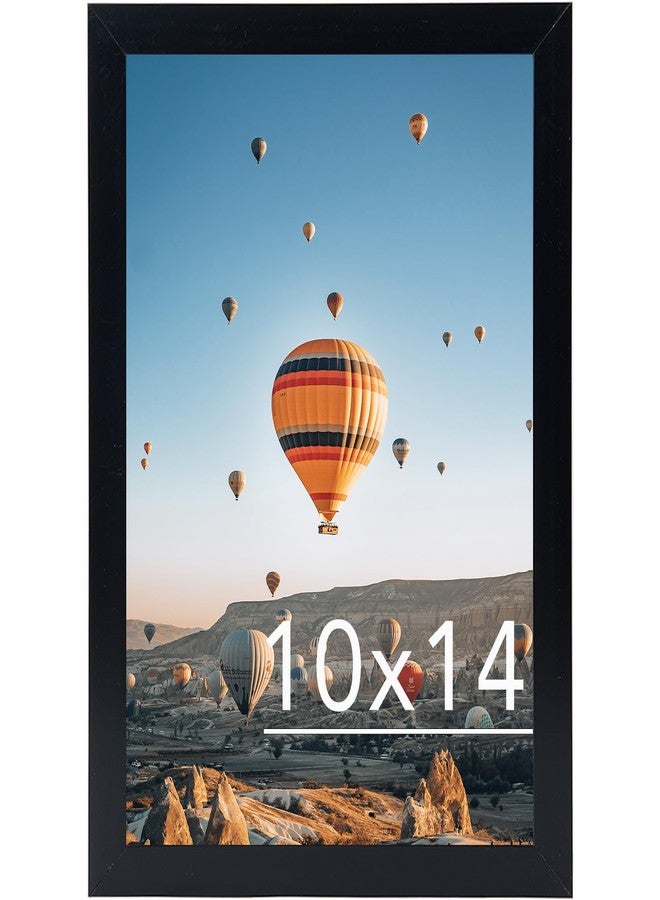 JCJMY إطار صور أسود من JCJMY مقاس 10×14 بوصة، مناسب للوحات الماسية الفنية مقاس 30×40 سم، متوفر بصيغ أفقية وعمودية للتعليق على الحائط، إطار صور وملصق جداري مقاس 10×14 بوصة، متين ومقاوم للكسر. - Image 1