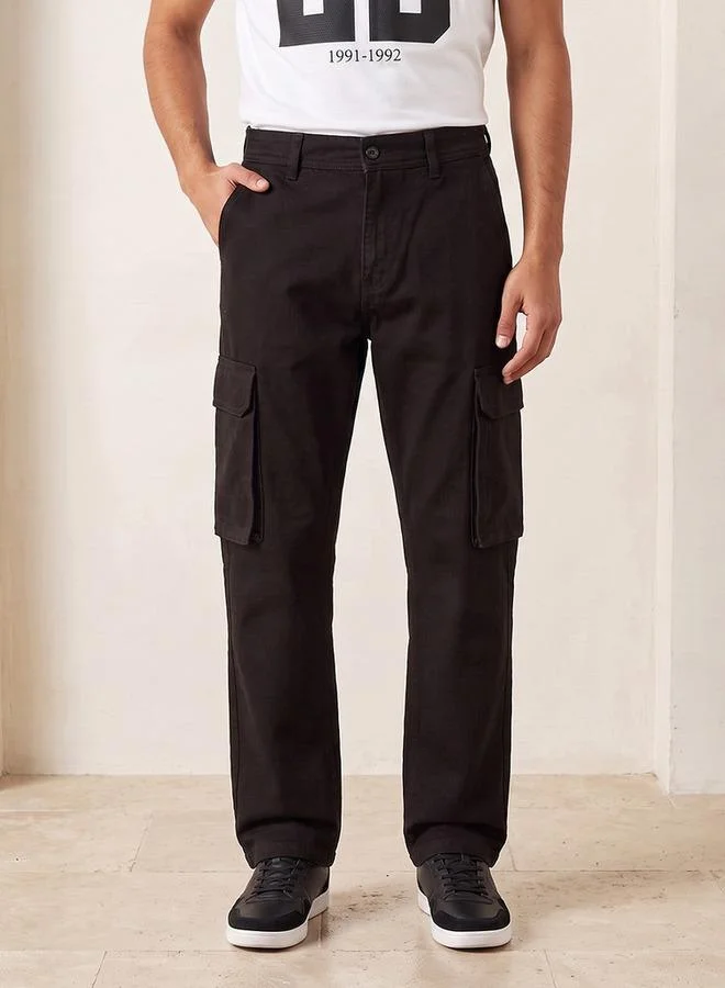 Splash FAV Denim Relaxed Fit Cargo Jeans