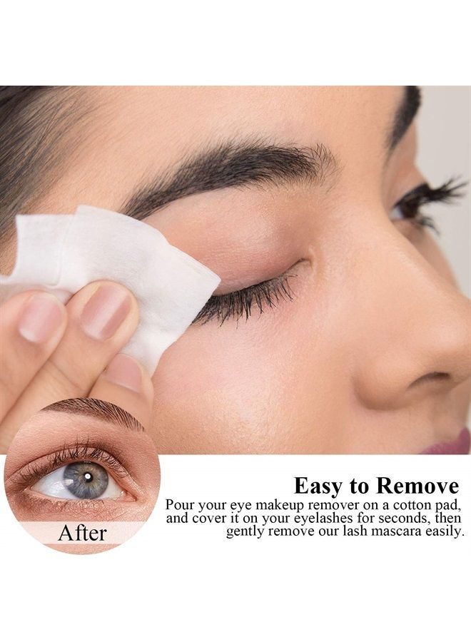 SKINOSM عبوة 2 من ماسكارا سوداء تعطي حجمًا وطولًا يدوم طوال اليوم، ماسكارا ألياف حرير 4D، ماسكارا مقاومة للماء تطيل بدون تكتل، بدون تلطيخ وسهلة الإزالة - Image 4