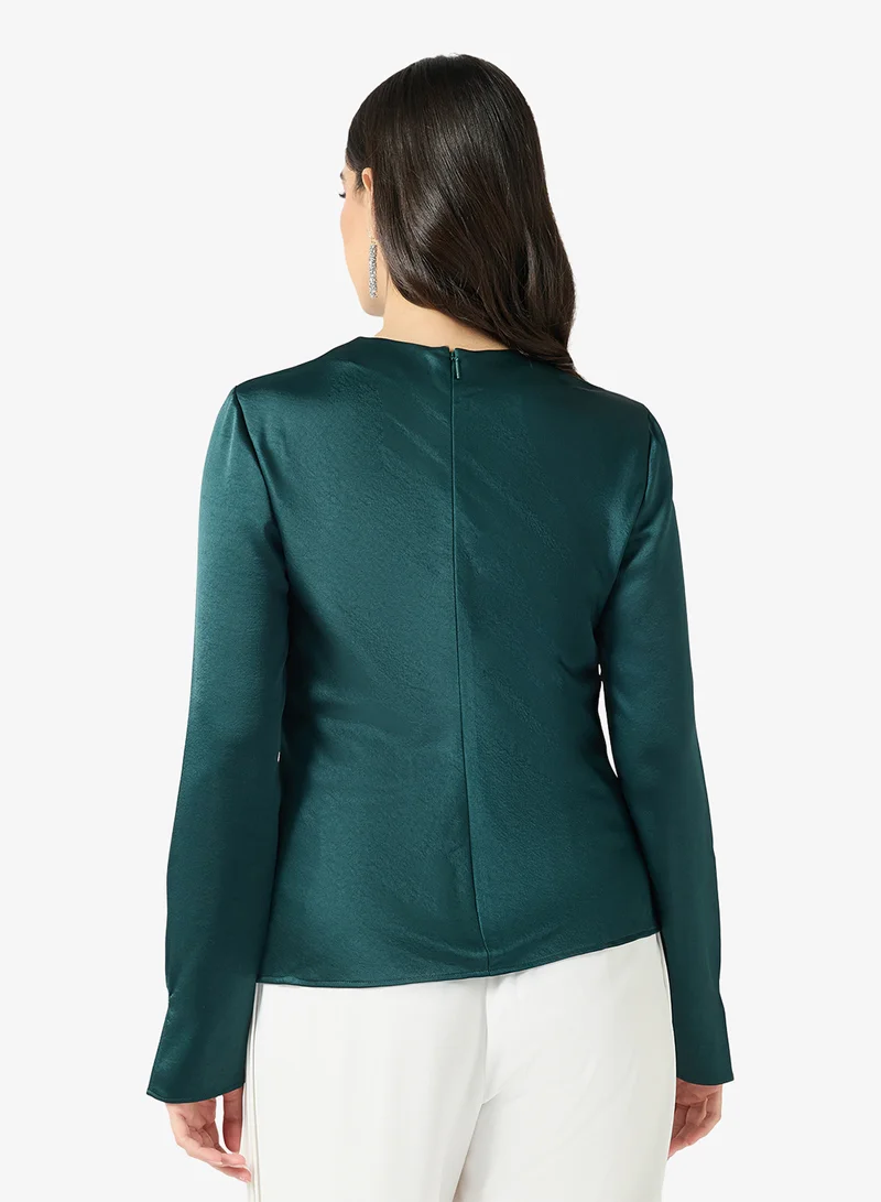 تيد بيكر بلوزة بأكمام طويلة وفتحة