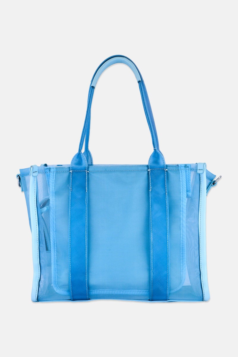 REFRESH Women Brand Logo Tote Bag,  Light Blue - Image 3