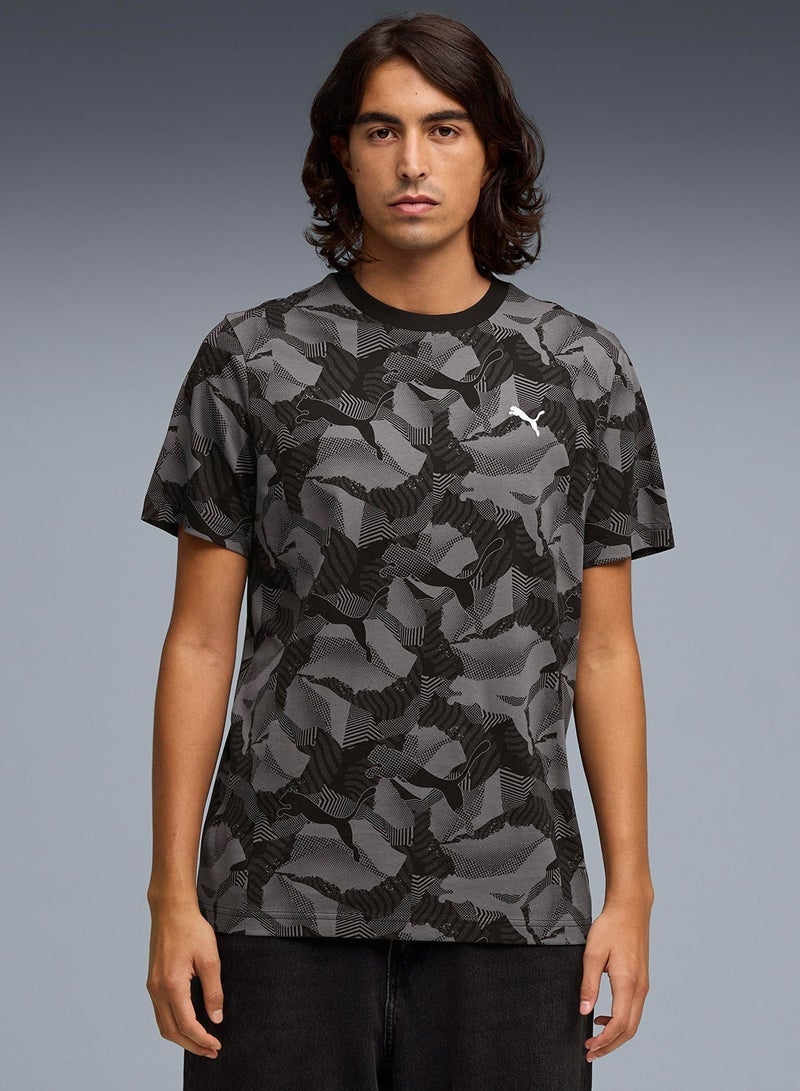 PUMA Ess Logo Lab Story 2 Aop T-Shirt - Image 1