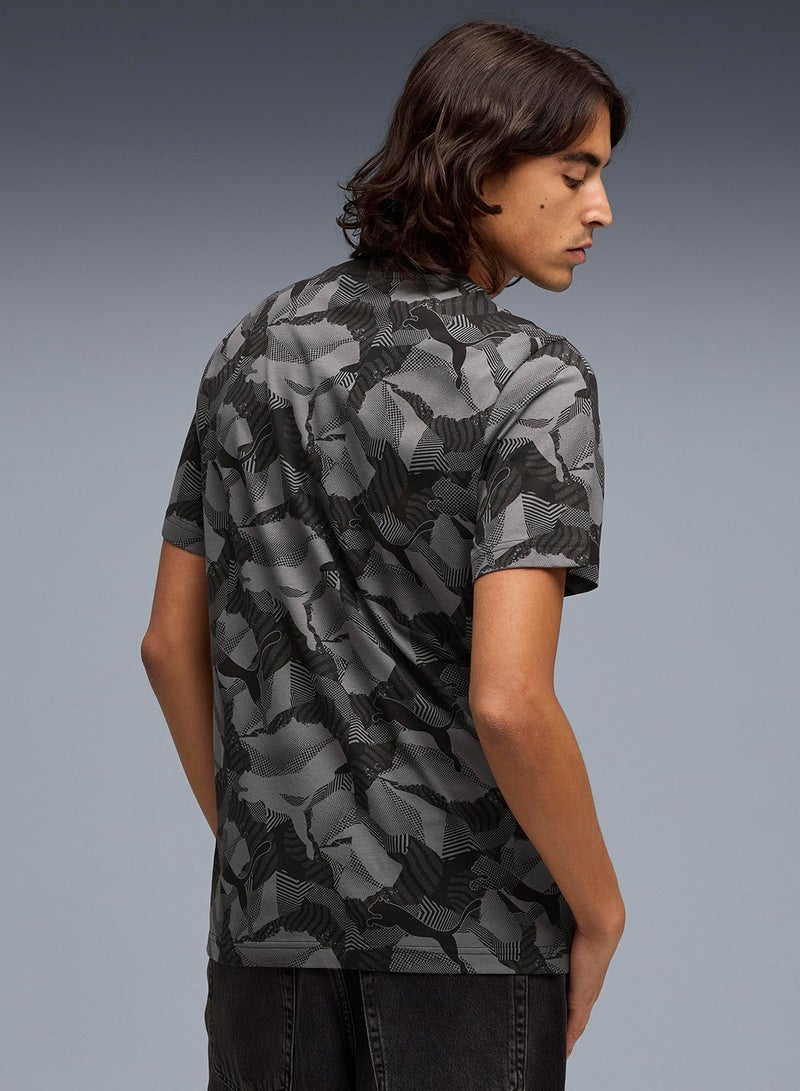 PUMA Ess Logo Lab Story 2 Aop T-Shirt - Image 2