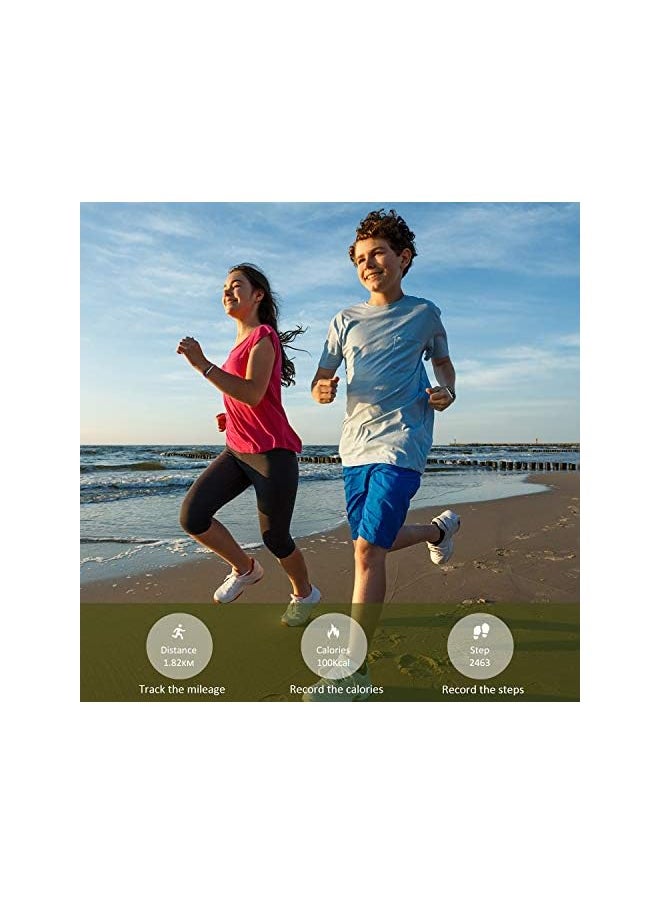 BIGGERFIVE - Fitness Tracker Watch for Kids Girls Boys Teens, Activity Tracker, Pedometer, Calorie Sleep Monitor, Silent Alarm Clock, IP67 Waterproof Step Counter Watch - Image 1