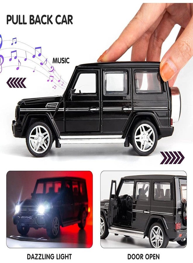UKAXA 1:32 Scale AMG G65 Toy Car Die Cast Metal Cars with Light Sound Pull Back Openable Door Toy Car for Kids - Image 4