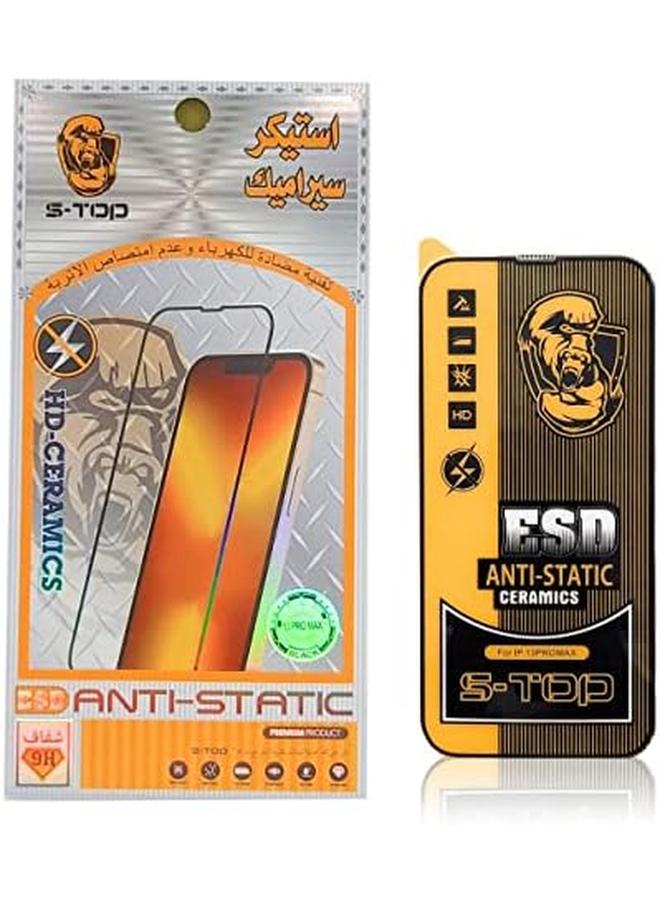 اس-توب واقي شاشة مقاوم للخدش عالي الجودة متوافق مع آيفون 13 برو ماكس - Image 2