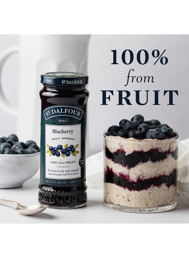 St Dalfour Fruit Spread - Deluxe - 100 Percent Fruit - Wild Blueberry - 10 Oz - Case Of 6 - Image 5