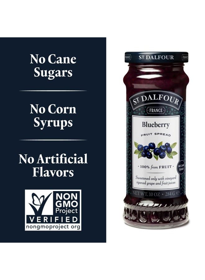 St Dalfour Fruit Spread - Deluxe - 100 Percent Fruit - Wild Blueberry - 10 Oz - Case Of 6 - Image 2