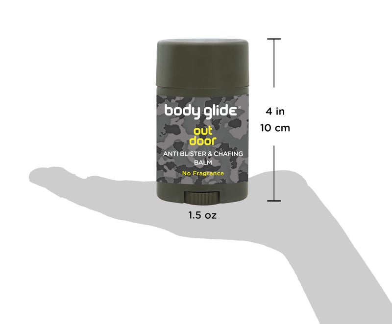BodyGlide Body Glide Outdoor Anti Chafe Balm 1.5oz: Fragrance free anti chafing stick trusted in basic training, endurance sports & everyday life. Use on neck, shoulders, chest, butt, groin, thighs & feet - Image 3