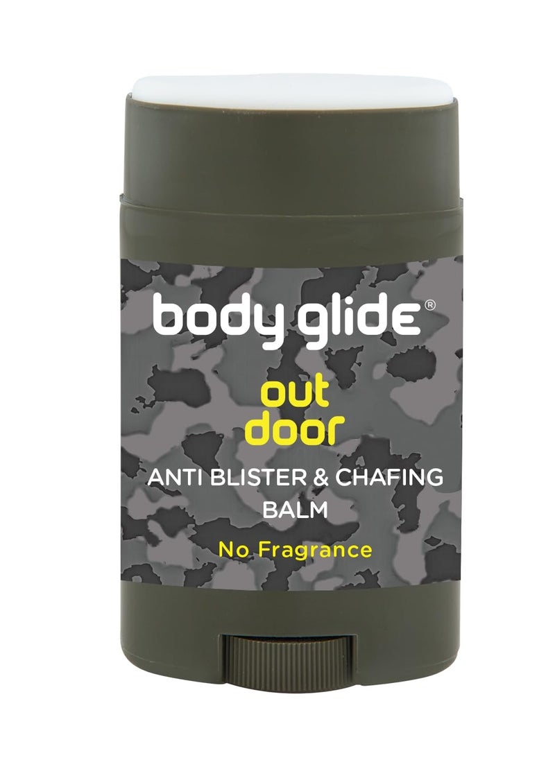 BodyGlide - Body Glide Outdoor Anti Chafe Balm 1.5oz: Fragrance free anti chafing stick trusted in basic training, endurance sports & everyday life. Use on neck, shoulders, chest, butt, groin, thighs & feet - Image 1