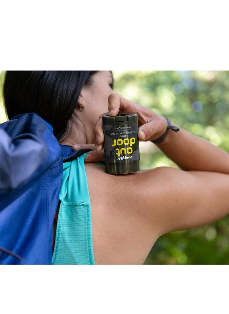 BodyGlide - Body Glide Outdoor Anti Chafe Balm 1.5oz: Fragrance free anti chafing stick trusted in basic training, endurance sports & everyday life. Use on neck, shoulders, chest, butt, groin, thighs & feet - Image 1
