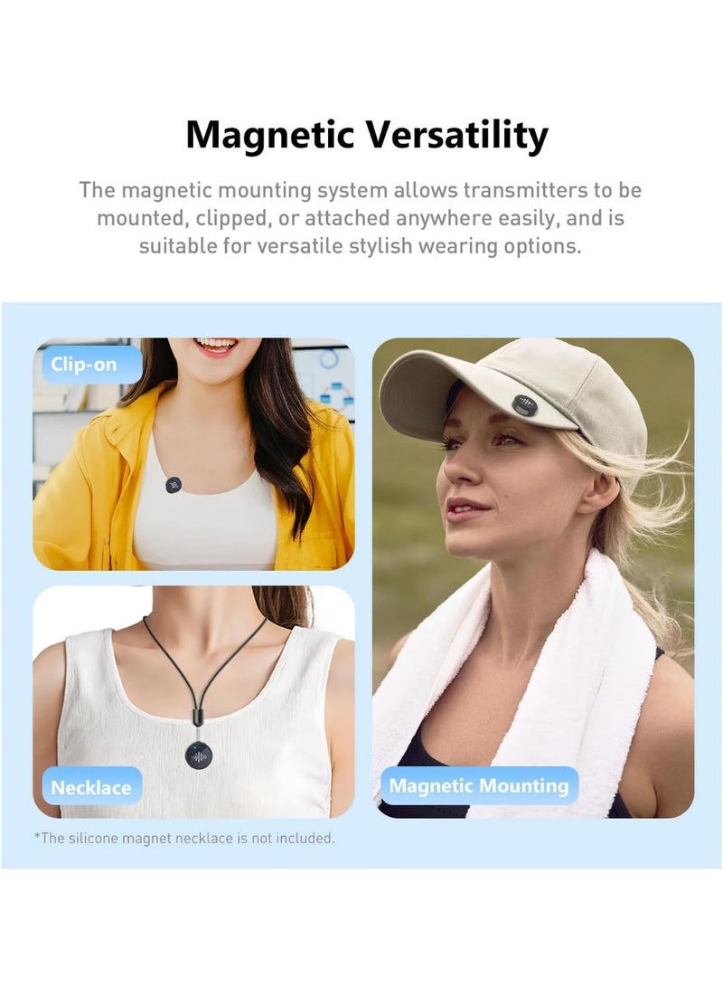 LUUCCO AirWave K2 2-Person Wireless Lavalier Microphone USB-C for Mobile Phones with Charging Case Lapel Mic for Vloging Interviews and Live Streaming - Image 4