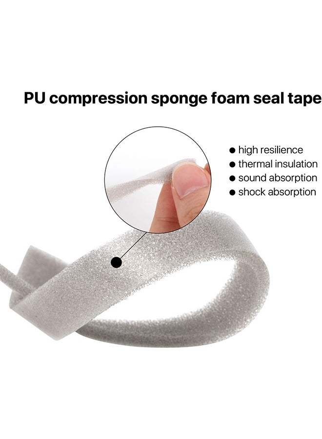 HY Foam Weather Stripping-3 Rolls,Total 6M Long, Adhesive Air Conditioner Insulation for Doors and Window - Image 4