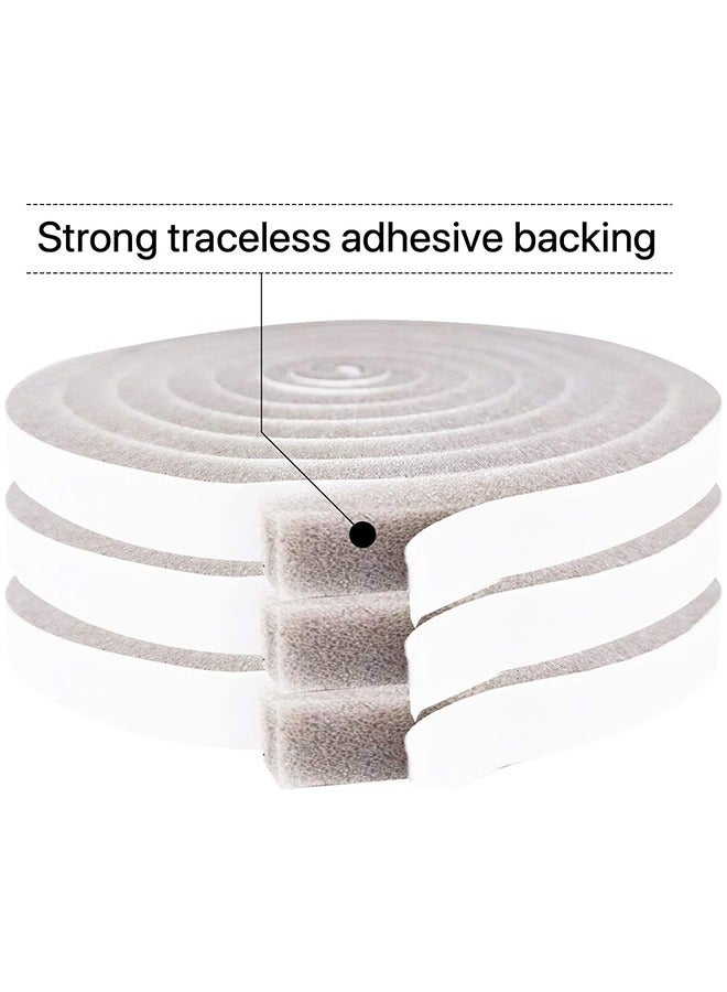 HY Foam Weather Stripping-3 Rolls,Total 6M Long, Adhesive Air Conditioner Insulation for Doors and Window - Image 3